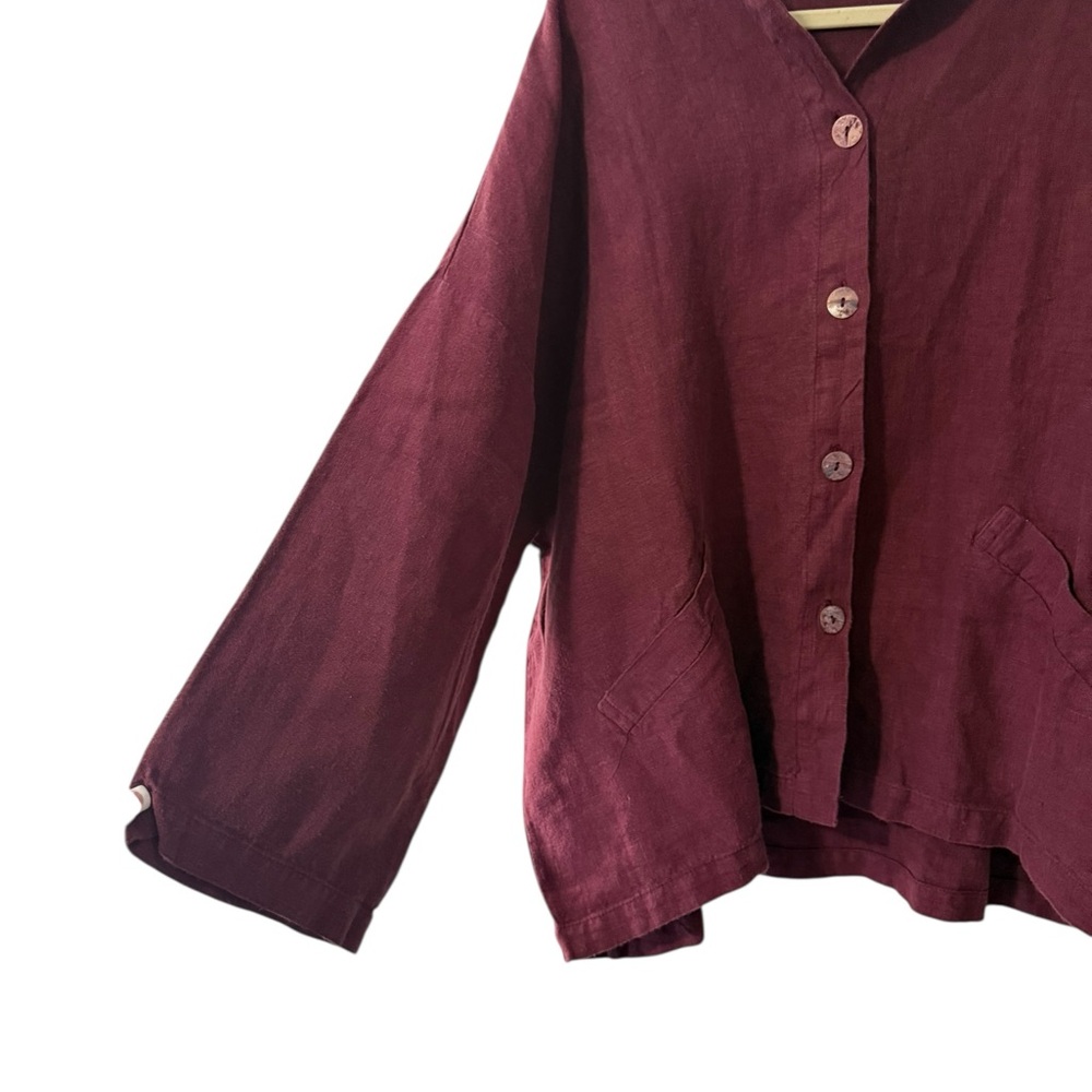 bryn Walker Danuta Linen Shirt Jacket - Picture 2 of 8
